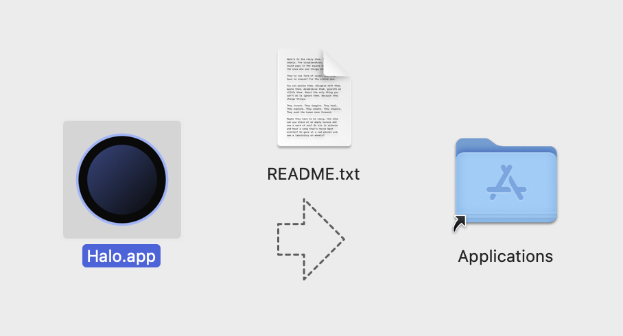 Mac 安装拖拽界面